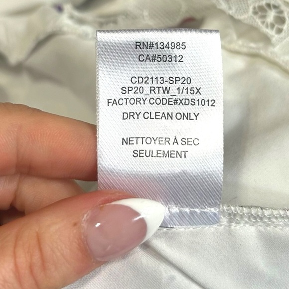 Revolve For Love and Lemons Wildflower Foil Lace Mini Dress in Lavender Sz small - Picture 14 of 15